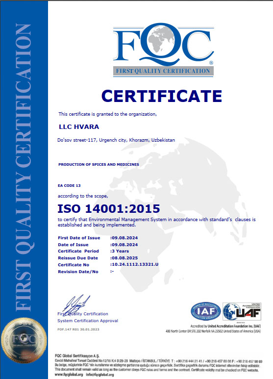 ISO 14001:2015