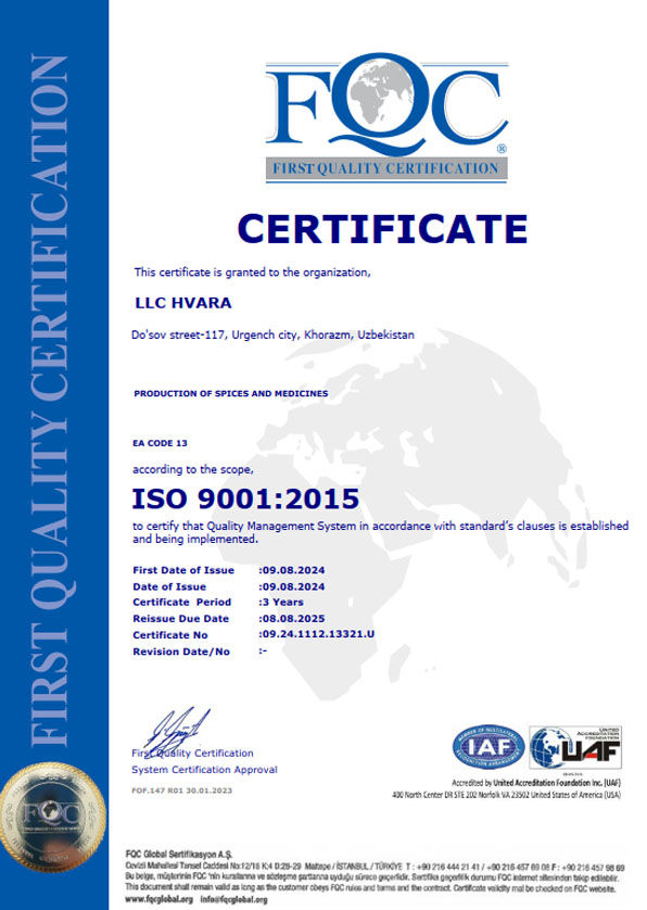 ISO 9001:2015